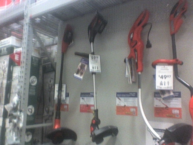  String trimmers on display for sale 