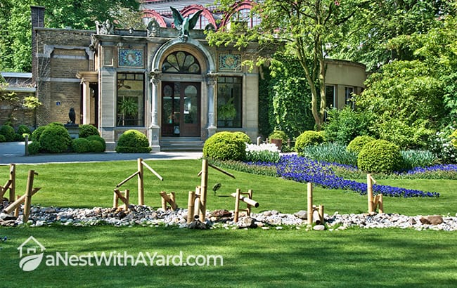 Front yard with Antwerp landscaping design