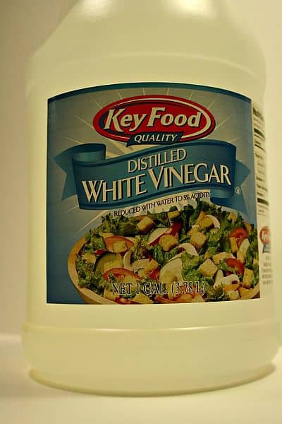 A gallon of white vinegar