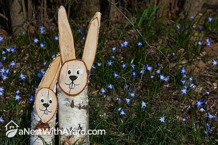 Wooden Outdoor Easter decoration