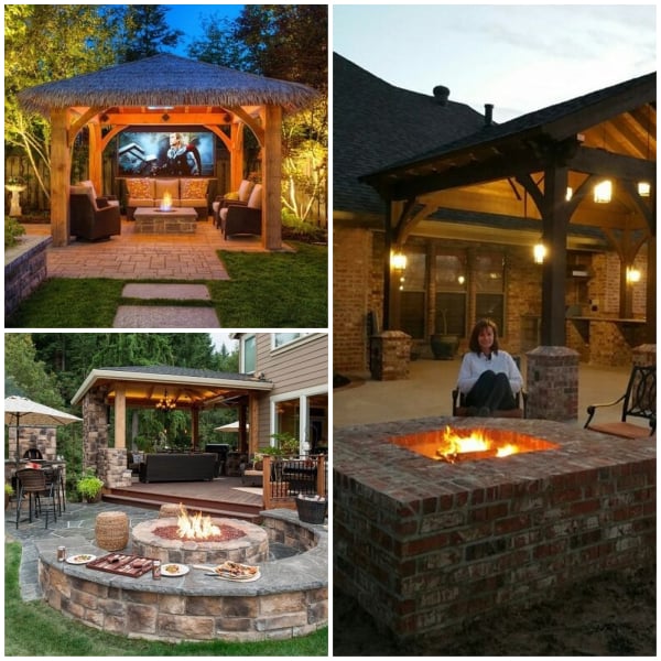 Fire pit ideas for deck and patio