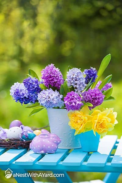 Floral Easter decorations