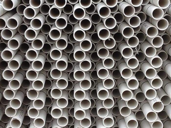 PVC Pipes Stacked over each other