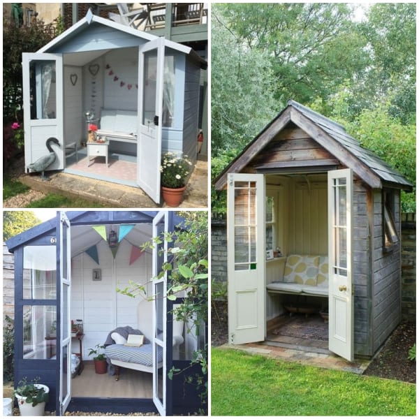 Tiny lounge area garden shed ideas