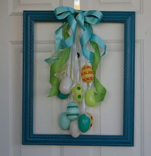 Recycled Wreath #recycled #easter #frontDoor #frontDoorDecor #frontDoorWreaths #frontDoorWreath #curbAppealProjects #curbAppeal