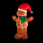 Glitzhome8 ft. Lighted Inflatable Gingerbread Man Decor