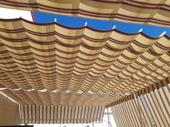 Canvas awning